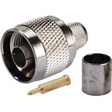 N Male Crimp Connector - LMR400, RG8 ― Beloteks Latvia SIA