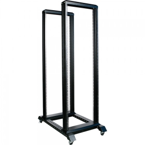 Open rack 4 Post 42U 600x600 (Black) ― Beloteks Latvia SIA