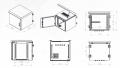 9U IP66 600x600 Wall Mounted Cabinet (Single Layer)