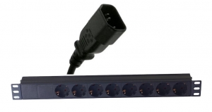 8-ways PDU C14 без выключателя ― Beloteks Latvia SIA