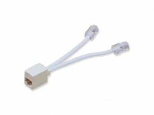 EQUIP T-Adapter Cat.5e RJ-45, 1F to 2M, 10cm ― Beloteks Latvia SIA