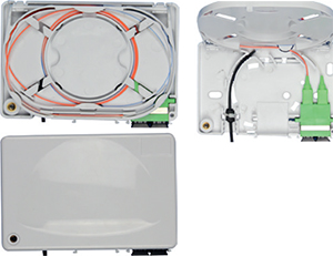 4F (2xSC Duplex) Fiber Optic Wall Outlet ― Beloteks Latvia SIA